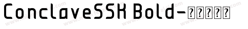 ConclaveSSK Bold字体转换